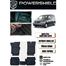 POWERSHIELD Volkswagen Caddy 2003-2010 Uyumlu Araca Özel 4d Havuzlu Oto Paspas Takımı