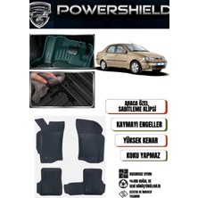 POWERSHIELD Fiat Albea 2002 ve Sonrası Uyumlu Araca Özel Premium 5D Havuzlu Oto Paspas Takımı
