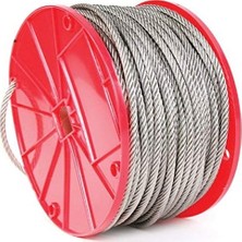 Fırsat Mağazam 016161 Kablo, 7 x 19 Inşaat, Ticari Boyut 3/16 x 125 Feet, Paslanmaz Çelik