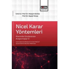 Eğitim Yayınevi Nicel Karar Yöntemleri Alanında Uluslararası Araştırmalar - 5