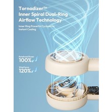 Fırsat Mağazam Taşınabilir Taşınabilir Turbo Fan [16H Maksimum Soğutma Süresi], 5 Hızlı USB Şarj Edilebilir Mini Kişisel Pille Çalışan Küçük Cep Soğutma Fanı Kadınlar, Seyahat, Ev, Ofis, Plaj, Kirpik Için