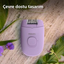 Fırsat Mağazam Epilasyon Cihazı, Taşınabilir Kompakt Tasarım, Hassas Bölge ve Masaj Başlığı, Yıkanabilir, 4 Haftaya Kadar Pürüzsüzlük, Lila Renk, BRE237/05