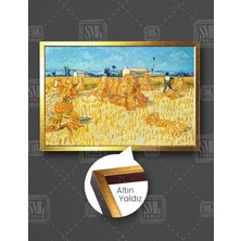 SML Tablo Vincent Van Gogh Harvest In Province Şehirde Hasat Zamanı Yatay Çerçeveli Kanvas Tablo