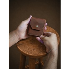 Maderiva Leather El Yapımı Hakiki Deri Minimalist Kartlık Cüzdan Viento