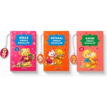 Yakamoz Çocuk Kiraz Kokulu Masallar + Portakal Kokulu Masallar + Kayısı Kokulu Masallar Seti | 3 Kitap Çocuk Masal Serisi | Ayraç Hediyeli Hikâye Kitapları