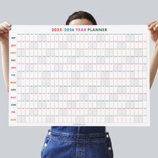 Bi'aldım 2026-2027 Akademik Yıl Takvimi | Eylül Başlangıçlı Yıllık Planlayıcı Duvar Takvimi | Renkli Takvim | Okul ve Ofis Için Büyük Boy Takvim