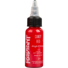Valor Candy Red Radiant Dövme Boyası 30ML – Parlak Şeker Kırmızısı Profesyonel Tattoo Ink