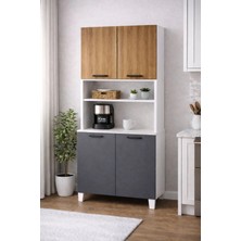 Visas Concept Lale 207 cm Çok Amaçlı Dolap Atlantik Çam/antrasit