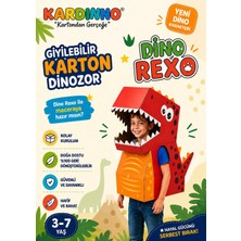 Kardinno Dino Rexo Eğitici Oyuncak Karton Giyilebilir Çocuk Kostümü Etkinlik Parti Kostümü