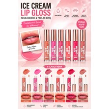 SETBEAUTY Simli Renkli Dudak Parlatıcı - 6'lı Ice Cream Lıp Gloss