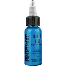 Valor Country Blue Radiant Dövme Boyası 30ML – Canlı Mavi Profesyonel Tattoo Ink