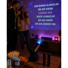 Meks 3ü 1 Arada Karaoke ve Projeksiyon Sistemi Çift Mikrofon Destekli - HEP-3009-3825
