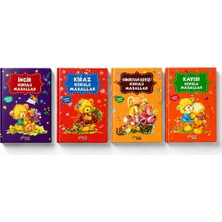 Yakamoz Çocuk Kokulu Masallar Seti 4 Kitap | Incir Kokulu Masallar + Kiraz Kokulu Masallar + Hindistan Cevizi Kokulu Masallar + Kayısı Kokulu Masallar