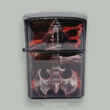 UltraMint Damla Baskı Desenli Metal Çakmak, Şık ve Kullanışlı Aksesuar
