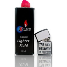 UltraMint Yar Ben Belânın Ta Kendisiyim Beyaz Benzinli Çakmak ve X-Lıte Benzinli Set