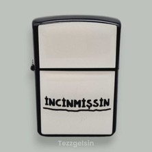 UltraMint Damla Baskı Desenli Metal Benzinli Çakmak, Şık ve Dayanıklı Tasarım
