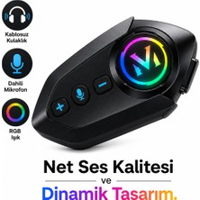 TeknolojiSA Motosiklet Kask Bluetooth Kulaklığı Rgb Işıklı Interkom | Dahili Mikrofonlu, Net Ses, Uzun Pil Ömrümotosiklet Kask Bluetooth Kulaklığı Rgb Işıklı Interkom | Dahili Mikrofonlu, Net Ses, Uzun Pil Ömrü