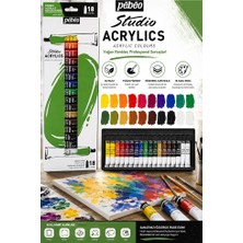 Artlantis Akrilik Boya 18 Renk 12 ml 1 Paket Pepeo Akrilik Boya Seti 18 Li Ahşap Tuval Taş Ağaç Boyamalar Için Idea Boyama Seti
