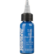 Valor Slate Blue Radiant Dövme Boyası 30ML – Koyu Gri Mavi Profesyonel Tattoo Ink