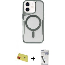 Marsilyan™- iPhone 11 Kılıf Yadigar Klasik Özel Seri - Şeffaf Uv Polymer Nano Ekran Koruyucu + Rainbow Kamera Lens Koruma Cam - Kı