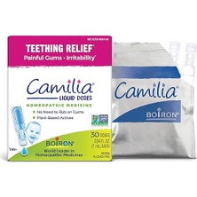 Camilla Boiron Camilia Teething Relief 1 Month+ 30 Pre-Measured Liquid Doses 0.034 Fl Oz 1 ml Each