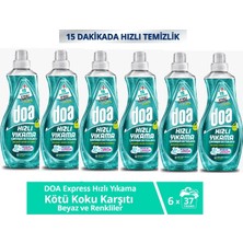 Doa Express Hızlı Yıkama Kötü Koku Karşıtı Beyaz Renkliler Çamaşır Deterjanı 1480 ml x 6 Adet