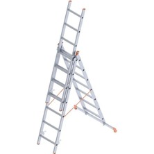 TeknoKapsül Saraylı 3x7 A Tipi Sürgülü Merdiven 5,79 Metre