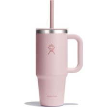 Hydro Flask All Around Travel Tumbler Pipetli Termos 710 ml (24 Oz) - Trillium Pembe