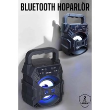 TeknoKapsül Taşınabilir Bluetooth Hoparlör LED Işıklı Uzun Pil Ömrü