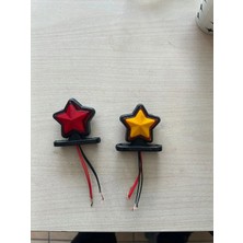 Drd Otomotiv Drd Mini Yıldız Takoz Lamba Kırmızı - Sarı Ikili Set
