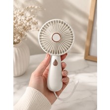 Tepex Premium Kalite Sarjlı El Fanı Mini Vantilatör 3 Hız Kademeli Hava Soğutucu Serinletici Mini Klima