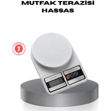 Meks Hassas Dijital Mutfak Tartısı – 1g Doğruluk LCD Ekran Otomatik Kapanma - HEP-6938-6428