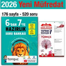 Tonguç Akademi 6'dan 7'ye Hazırlık Kitabı 2026 Yaz Tatili 7. Sınıf Türkçe Yaprak Test