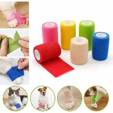 Bak Gel Al BakGelAl Kedi ve Köpekler İçin Kendinden Yapışkanlı Elastik Sargı Bezi 5 cm x 4.5 m – Veteriner Pati ve Yara Koruma Bandajı