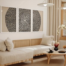 Nt Handmade Mc Home Art Çerçeveli Uv Baskı 3'lü Desenli Duvar Tablosu – Modern & Şık Duvar Dekoru