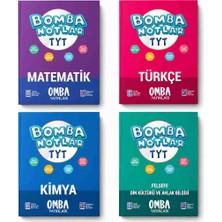 Omba Yayınları Tyt Bomba Notlar Seti – Matematik, Türkçe, Kimya, Felsefe Din Kültürü ve Ahlak Bilgisi Konu Özetleri | Yks Tyt Hızlı Tekrar Defteri 4 Kitap Set