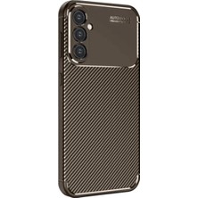 TeknoKapsül Galaxy A26 Kılıf Auto Fus Karbon Kapak - Kahverengi