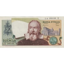 Banknoting Italya 2000 Liret 1973 Gelileo Temalı Çil(-)