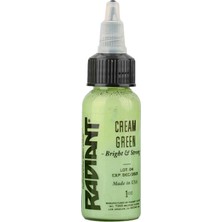 Valor Cream Green Radiant Dövme Boyası 30ML – Açık Krem Yeşil Profesyonel Tattoo Ink