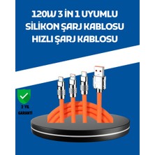 Meks 120W Şarj Destekli 3’ü 1 Arada Çoklu Şarj Kablosu – 1.2 Metre - HEP-2922-4470