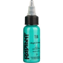 Valor Teal Radiant Dövme Boyası 30ML – Yoğun Turkuaz Profesyonel Tattoo Ink