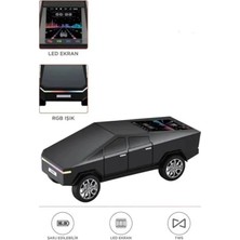 TeknoKapsül D68 Cyber Model Araba Tasarımlı Bluetooth Hoparlör 15W Güçlü Ses Rgb LED /tws/usb Siyah