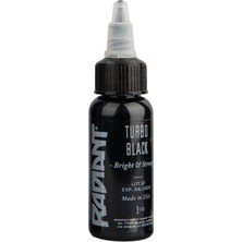 Valor Turbo Black Radiant Dövme Boyası 30ML – Yoğun Siyah Profesyonel Tattoo Ink