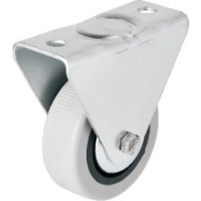 TeknoKapsül 106 - 50 mm Sabit Kapaklı Gri Pvc Teker