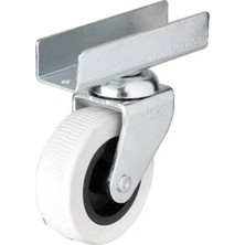 TeknoKapsül 323 - 50X20 mm Gri Uzun U Tablalı Teker 4 Adet