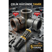 Primeaks Çift Komponentli Metal Yapıştırıcı Ikiz Şırınga 5 Dakika Hızlı Güçlü Epoksi