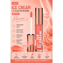 SETBEAUTY Mercan Simli Renkli Dudak Parlatıcı Ruj – Ice Cream Lip Gloss 01