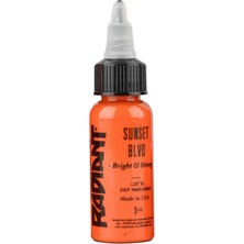 Valor Sunset Blvd Radiant Dövme Boyası 30ML – Sıcak Gün Batımı Turuncu Profesyonel Tattoo Ink