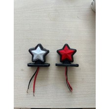 Drd Otomotiv Drd Mini Yıldız Takoz Lamba Kırmızı - Beyaz Ikili Set