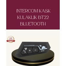TeknoKapsül Motosiklet Sürüşleri Için BT22 Kask Bluetooth Kulaklık Mikrofonlu